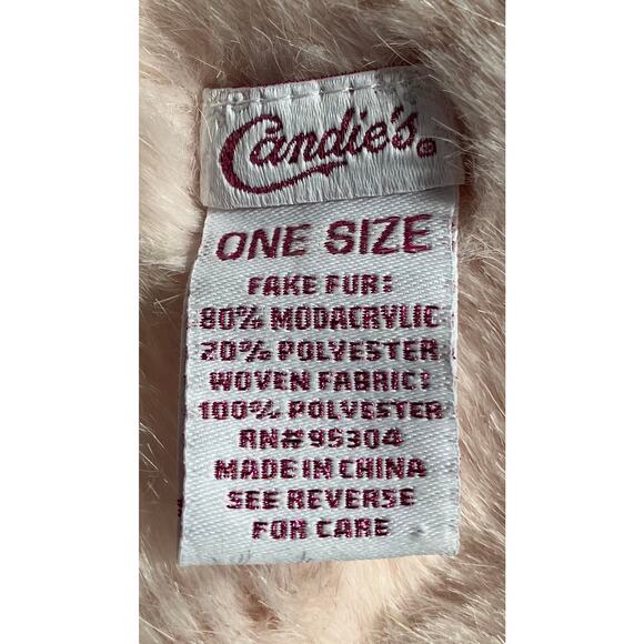 Kohls Candie’s Pink Furry Hat Scarf Muff Set - Picture 8 of 8